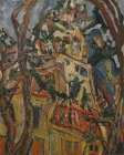 Steeple of Saint-Pierre at Ceret 1922 Art Print