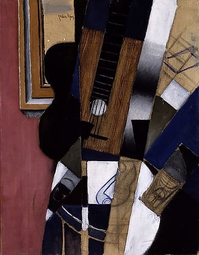 Guitar and Pipe 1913 Art Print