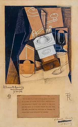 Coffee grinder collage 1915 Coffee Print