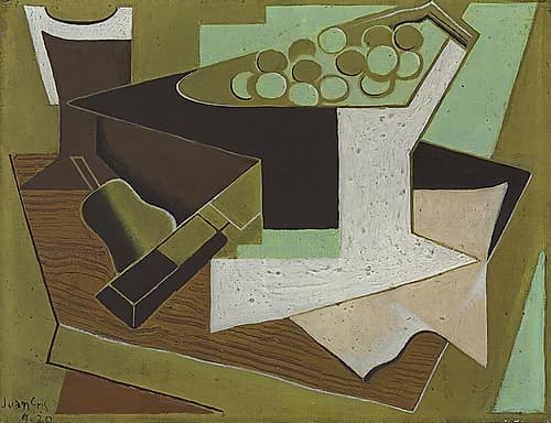 Bunch of grapes and pear 1920 Abstract Art Print
