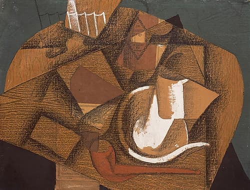 Cup and pipe 1914 Abstract Art Print