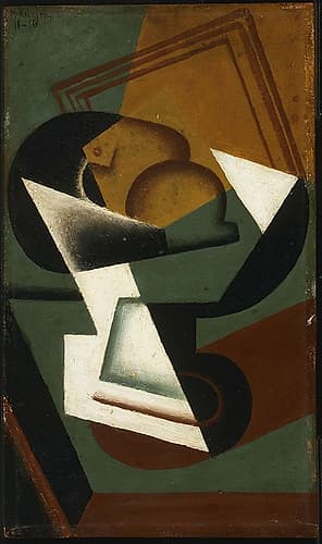 Dish of Fruit 1916 Abstract Art Print