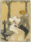Man and Woman on Bench, 1908 Art Print