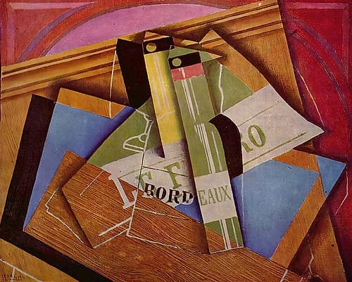 Still life with a Bordeaux bottle 1919 Abstract Art Print