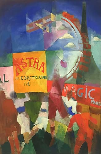 LEquipe de Cardiff 1913 Abstract Art Print