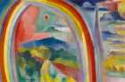 Paris under the Rainbow 1914 Art Print