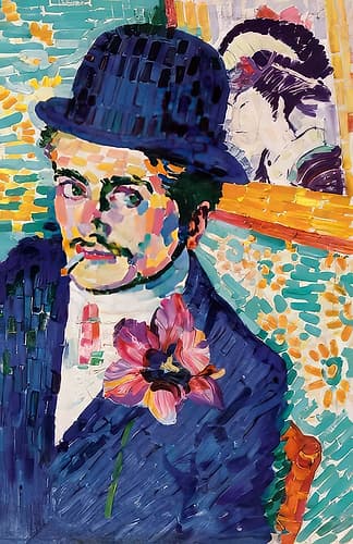 Portrait of Jean Metzinger with Tulip 1906 European Print