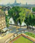 Vue du Quai du Louvre 1928 Art Print