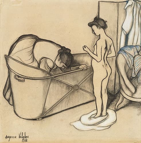 Before the Bath 1908 Art Print
