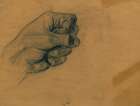 A Man Making a Fist Art Print