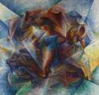 Dynamism of a Soccer Player 1913 Art Print