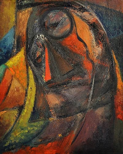Portrait 1914 Abstract Art Print