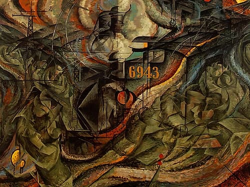 States of Mind II The Farewells 1911 Abstract Art Print