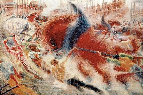 The City Rises 1910 Abstract Art Print