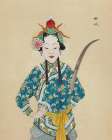 100 Portraits of Peking Opera Characters 98 Art Print