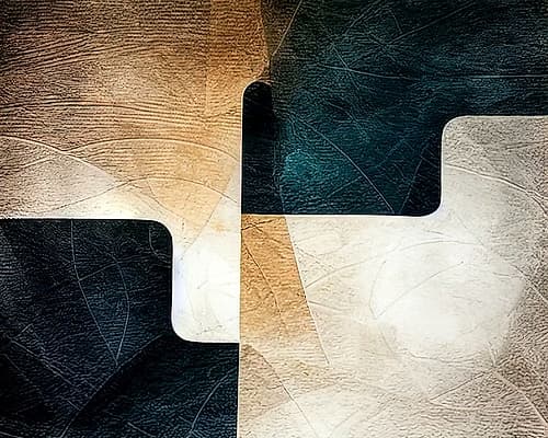 Assembling the Pieces Minimalist Print