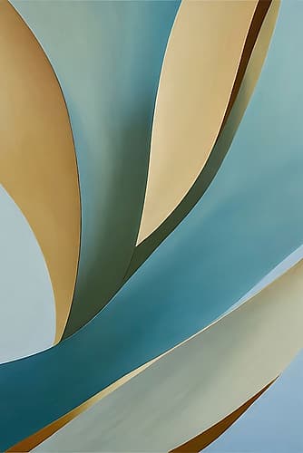 Flowing Curves Art Print