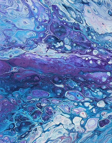 Glacial Crevasse Abstract Art Print