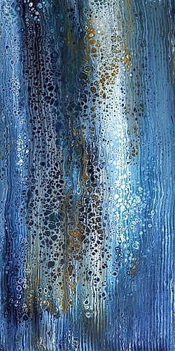 Rain Curtain Abstract Art Print