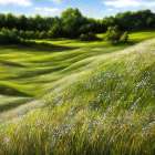 Hills Adorned With Wildflowers Art Print