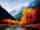 Autumn Vistas 6 Art Print