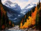 Fall Arrives in the High County 1 Art Print