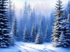 Tracks in the Snow Art Print