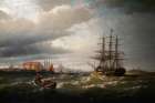Packet ship├é┬áThomas P Cope├é┬áarrives on Philadelphia Coastal Print