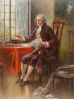 Portrait of Thomas Jefferson Traditional Print