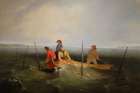 Shad Fishing on the Hudson 1846 Traditional Print