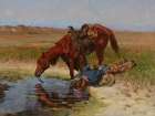 At the Waterhole Art Print