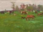 Horses at Pasture Art Print