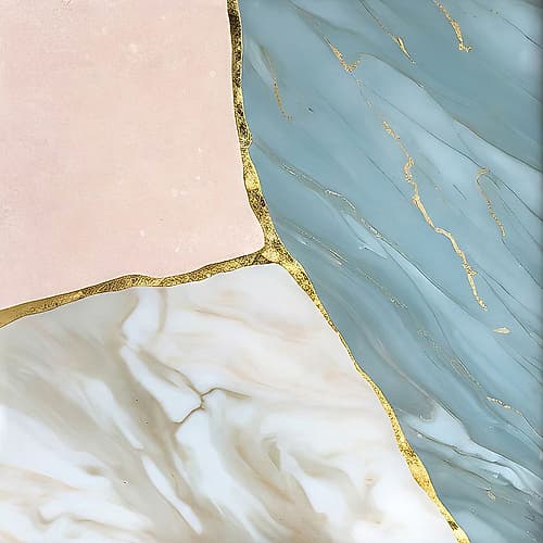 Mineral Triptych Art Print
