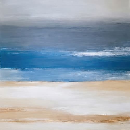 Ocean Serenity Abstract Art Print