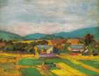 Landscape in lower Austria 1907 Art Print