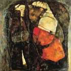 Pregnant Woman and Death 1911 Art Print