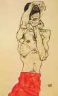 Standing Male Nude with Red Loincloth 1914 Art Print