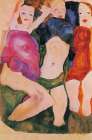 Three Girls 1911 Art Print
