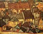 Yellow City 1914 Art Print