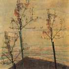 Autumn Trees 1911 Art Print