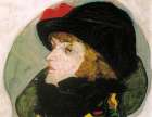 Portrait of Ida Roessler 1912 Art Print