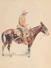 A Packer from a Bunch of Buckskins Art Print