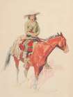 Old Ramon from a Bunch of Buckskins Art Print
