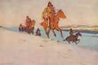 The Snow Trail 1909 Art Print