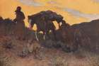 The Warriors Last Ride 1909 Art Print