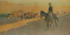 Trailing Texas Cattle 1904 Art Print