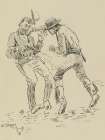 A Heated Argument Vintage Print