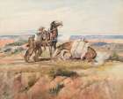 Attacked 1892 Art Print