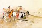 Attack on Muleteers 1895 Art Print