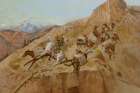 Attack on the Muletrain Art Print